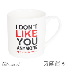 11oz nova caneca de osso China com Decal Words impressão